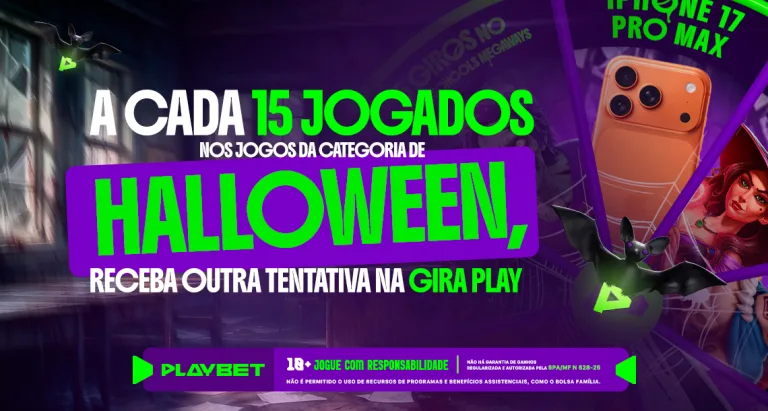 Gira Play Halloween: Saiba como conquistar uma tentativa na roleta temática da PlayBet