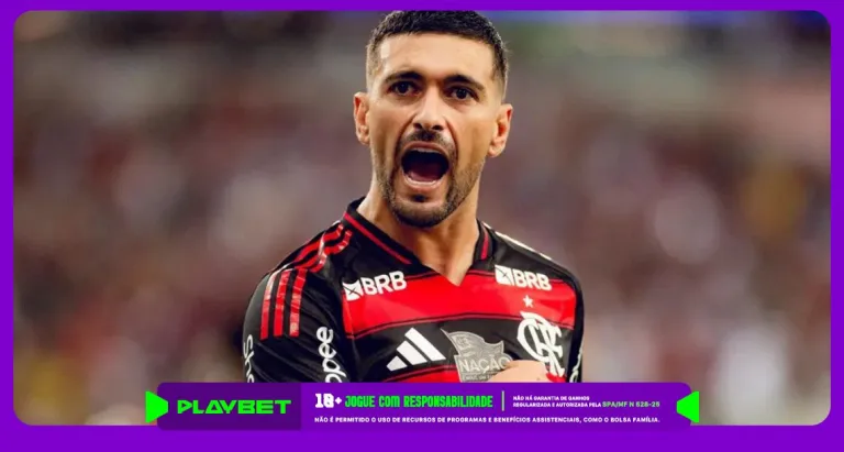 Imagem do meio-campista Arrascaeta, do Flamengo.