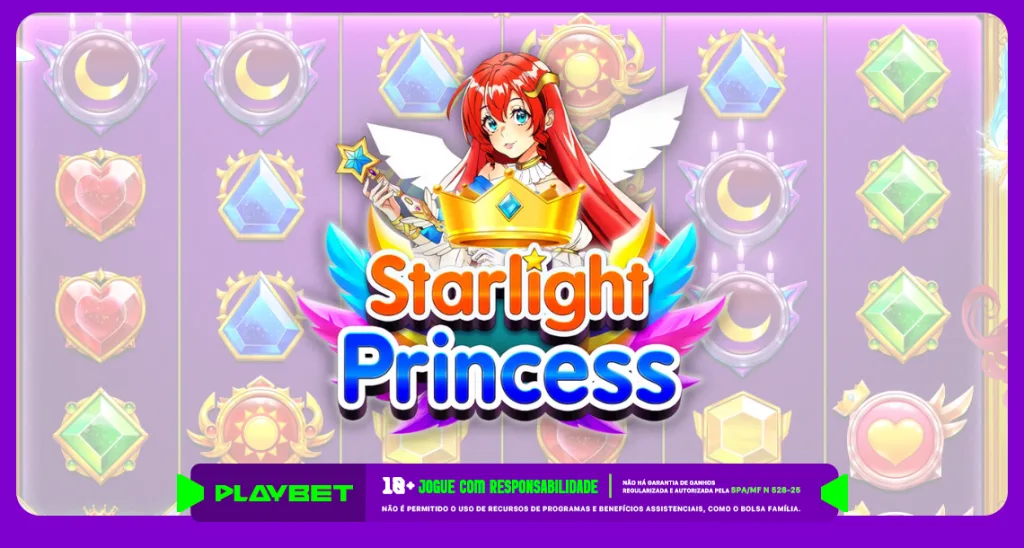 Imagem ilustrativa do jogo Starlight Princess, disponível na PlayBet