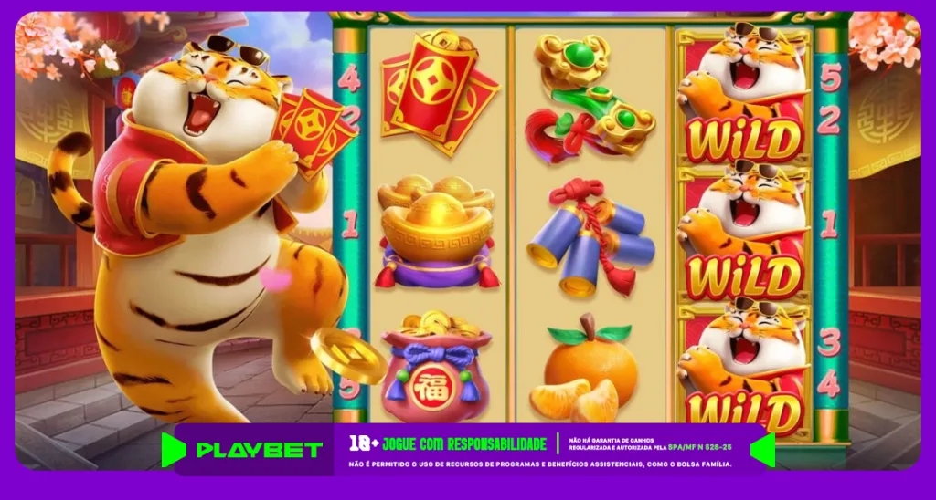 Imagem ilustrativa do jogo Fortune Tiger, disponível na PlayBet