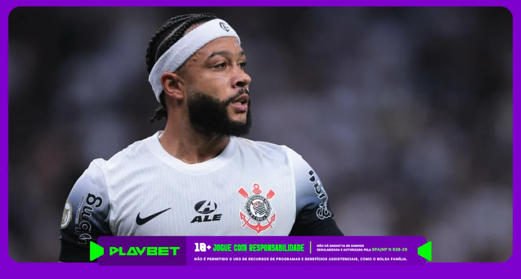 Foto do jogador Memphis Depay, do Corinthians