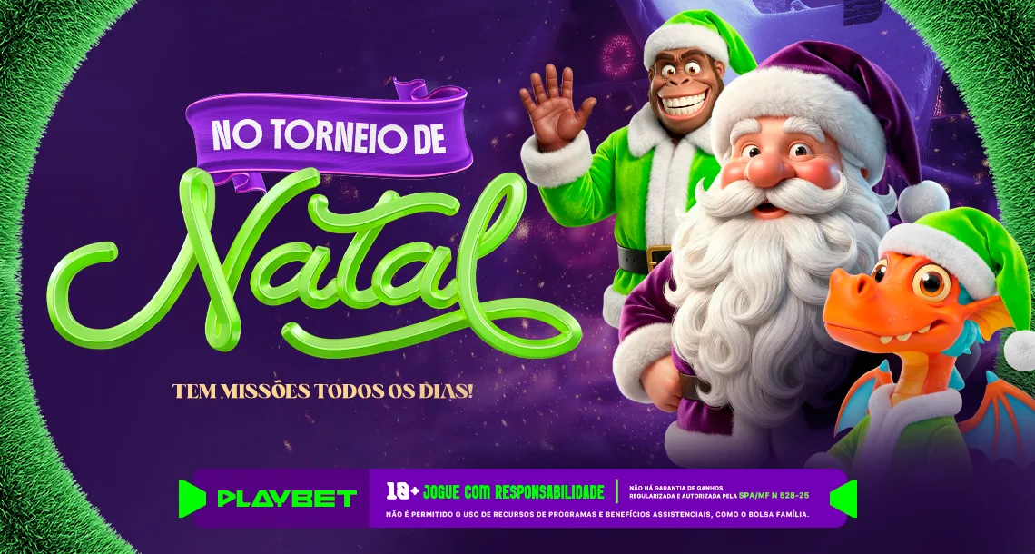 Imagem ilustrativa das Missões diárias do Torneio de Natal da PlayBet