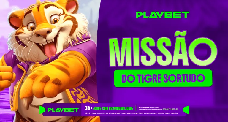 Imagem ilustrativa da Missão Play envolvendo o jogo Tigre Sortudo