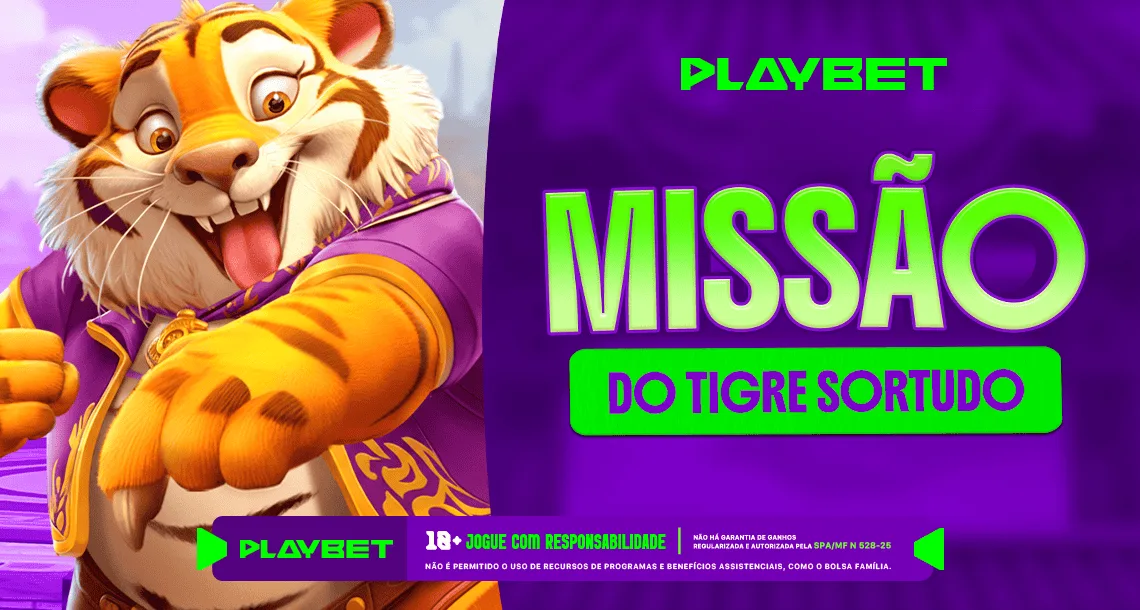 Imagem ilustrativa da Missão Play envolvendo o jogo Tigre Sortudo