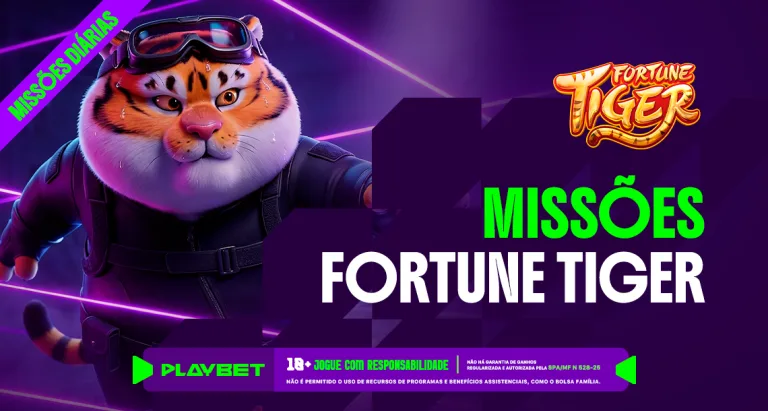Imagem ilustrativa da Missão Play envolvendo o jogo Fortune Tiger