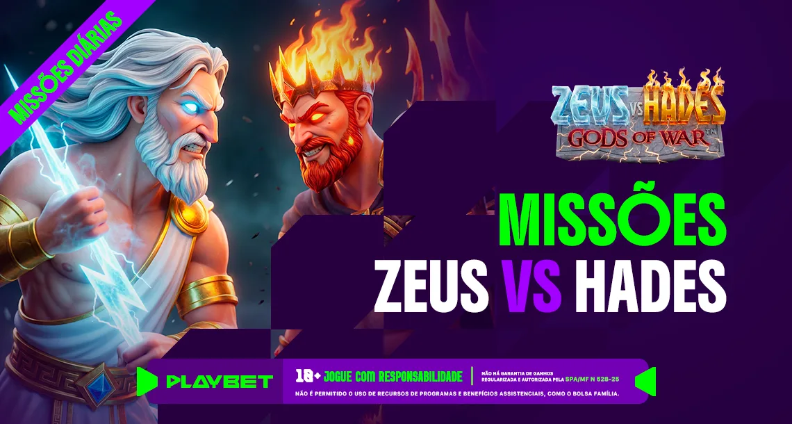 Imagem ilustrativa da Missão Play, Zeus vs Hades