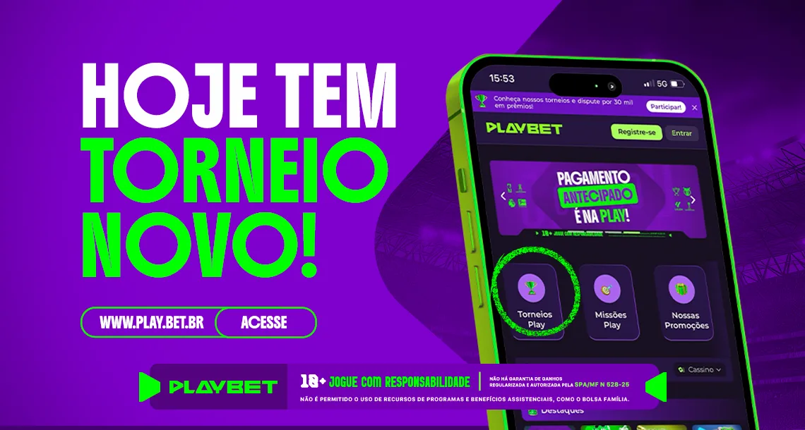 Imagem ilustrativa do novo Torneio da PlayBet