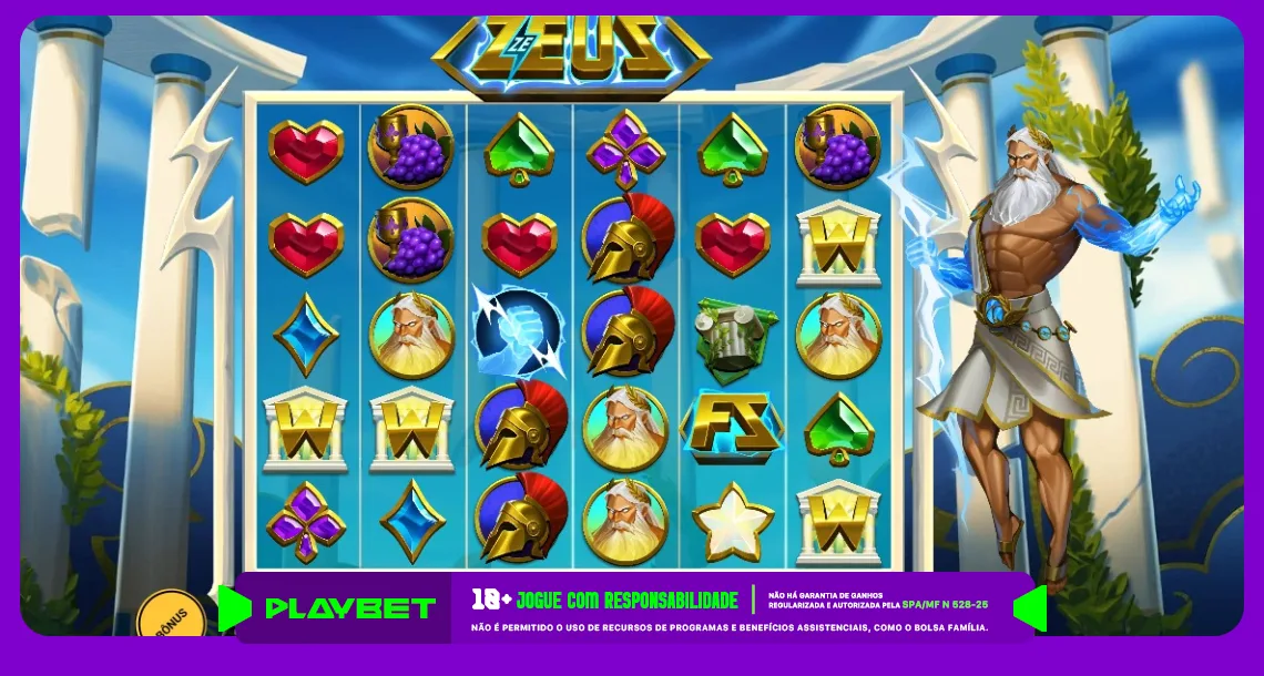 Imagem ilustrativa do jogo Ze Zeus, disponível na Madruga Play, da PlayBet