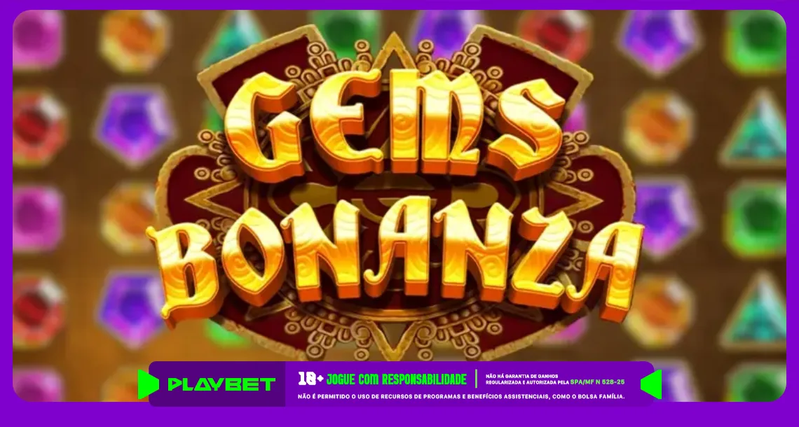 Imagem ilustrativa do jogo Gems Bonanza, disponível na PlayBet