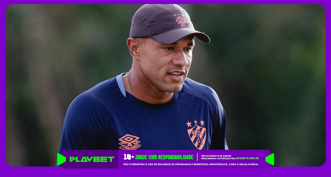 Imagem de Roger Silva, técnico do Sport Foto: Paulo Paiva/SCR