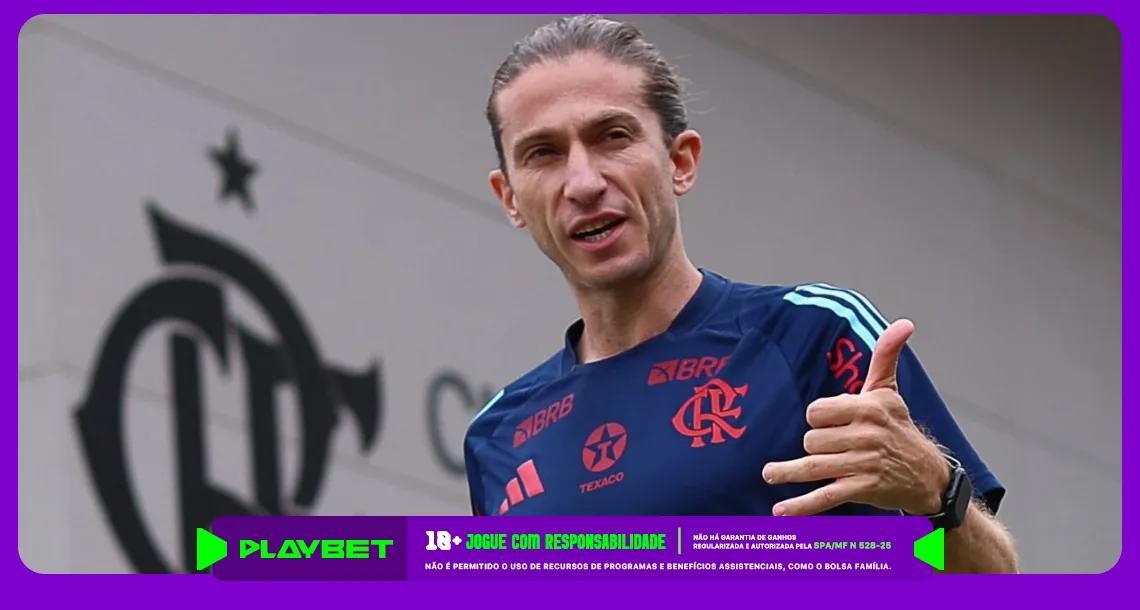 Imagem de Filipe Luis, técnico do Flamengo - Foto: Gilvan de Souza/ Flamengo