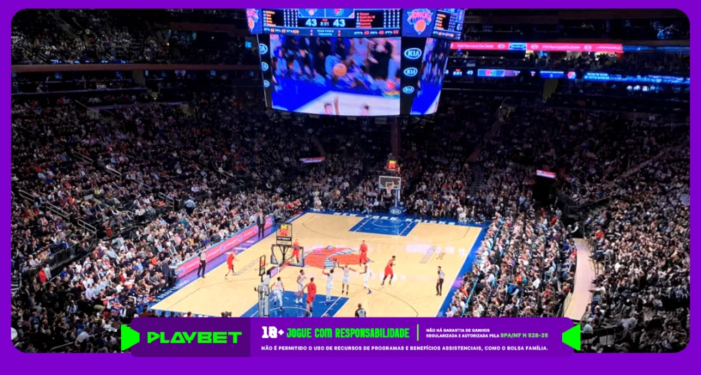 Imagem do NBA, considerada como a principal liga profissional de basquete do mundo. Foto: reprodução