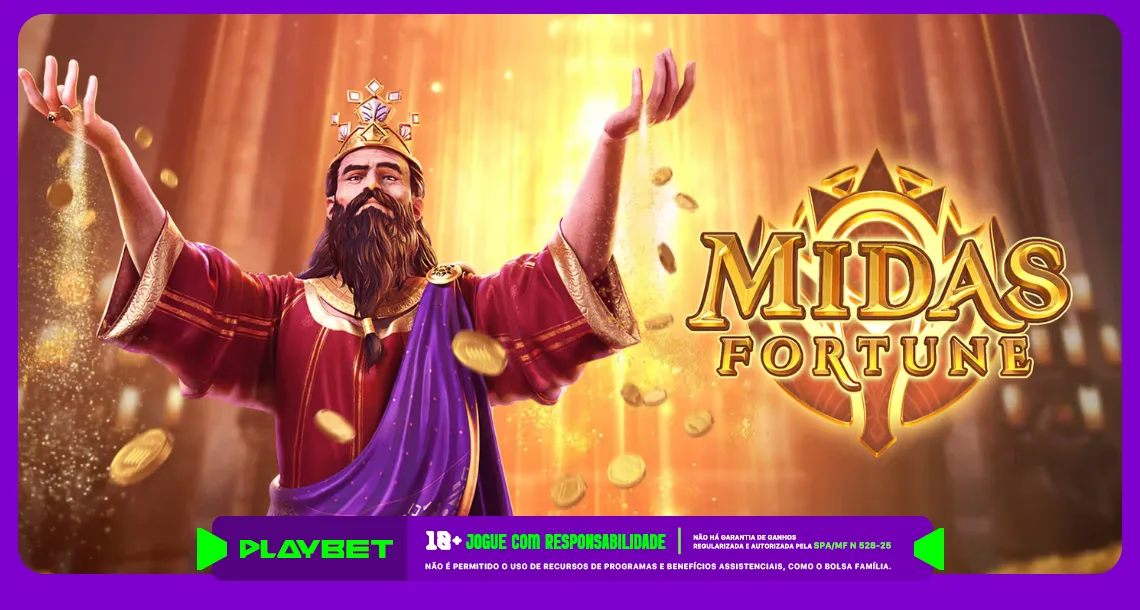 Imagem ilustrativa do jogo Midas Fortune, disponível na PlayBet