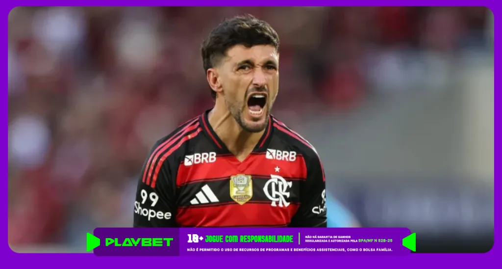 Imagem de Arrascaeta, jogador do Flamengo - Foto Lucas Figueiredo/Getty Images