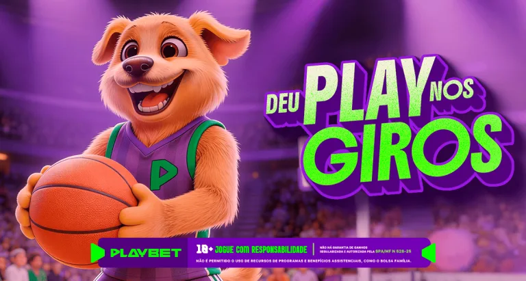 Imagem ilustrativa da promoção Deu Play nos Giros, da PlayBet