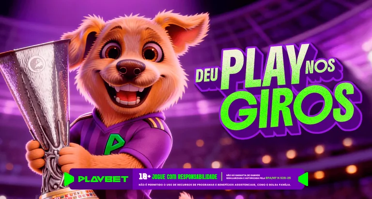 Imagem ilustrativa da promoção "Deu Play nos Giros", da PlayBet