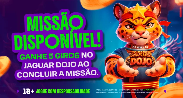 Imagem ilustrativa da Missão Play, envolvendo o Torneio Semanal Jaguar Dojo, na PlayBet