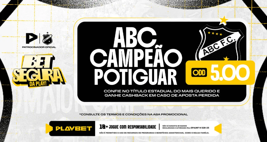 Imagem ilustrativa sobre a Super Odd da PlayBet para o título estadual do ABC em 2026