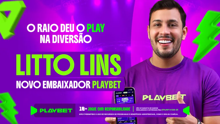 Imagem ilustrativa de Litto Lins, novo embaixador da PlayBet