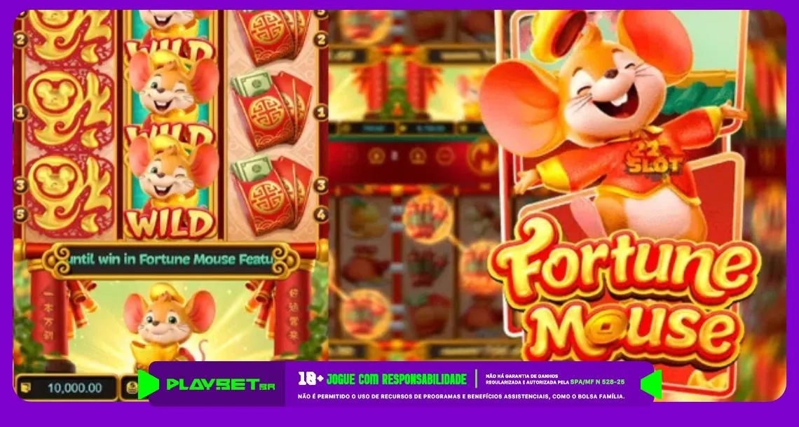 Imagem ilustrativa da promoção "Giros Grátis", incluindo o Fortune Mouse na ação