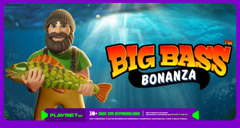 Imagem ilustrativa do jogo Big Bass Bonanza, disponível na Play.Bet.br