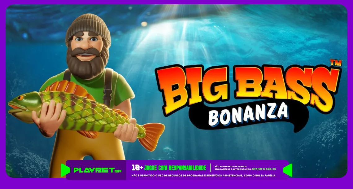 Imagem ilustrativa do jogo Big Bass Bonanza, disponível na Play.Bet.br