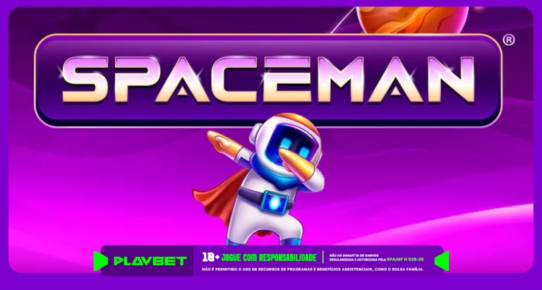 Imagem ilustrativa do jogo crash Spaceman, disponível na PlayBet
