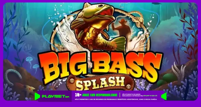 Imagem ilustrativa do jogo Big Bass Splash, disponível na Play.Bet.br
