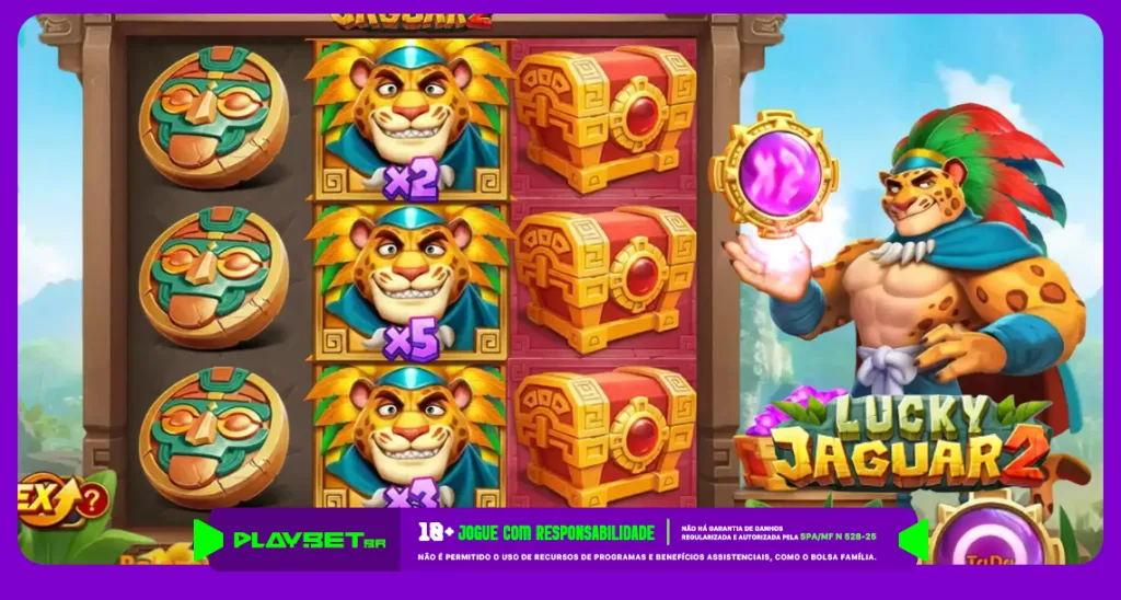 Imagem ilustrativa do jogo Lucky Jaguar 2, disponível na Play.Bet.br