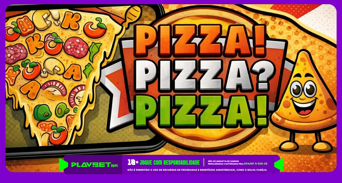 Imagem ilustrativa do jogo Pizza Pizza Pizza, da Pragmatic Play, disponível na Play.Bet.br