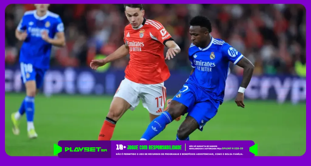 Vini Jr em ação no jogo do Real Madrid (Foto: Patricia de Melo Moreira/AFP)