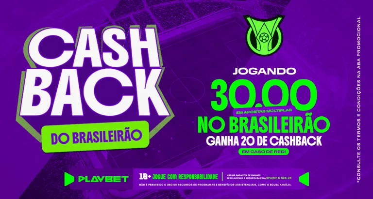 Imagem ilustrativa da promoção da PlayBet para jogos do Brasileirão Série A