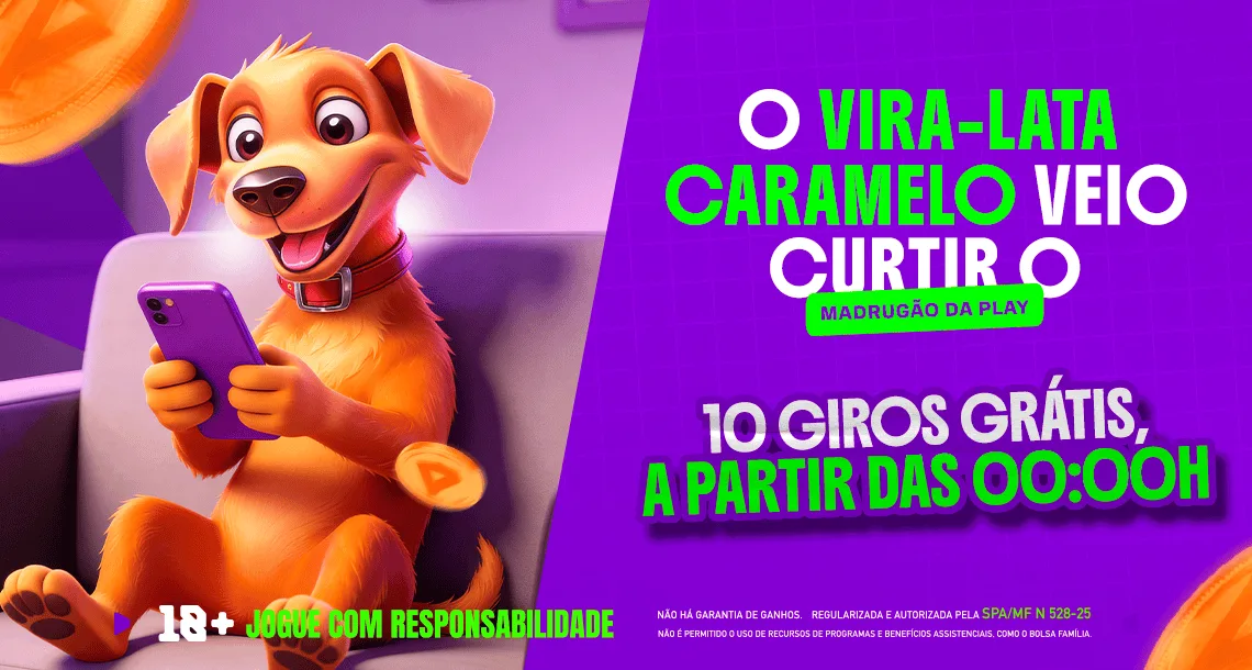 Imagem ilustrativa da Promoção Giros Grátis da Madrugada, da Play.Bet.br