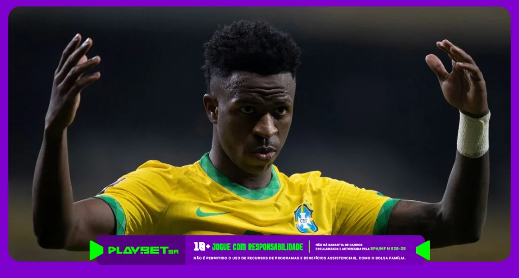 Imagem ilustrativa do jogador Vini Jr. Foto: CBF/Divulgação