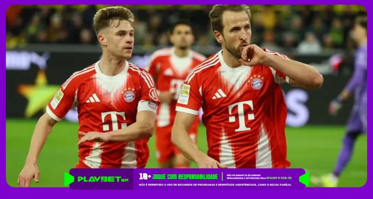 Harry Kane e Joshua Kimmich, jogadores do Bayern de Munique. Foto: Bayern/Divulgação