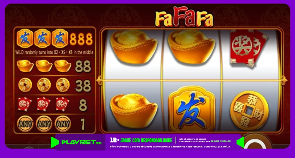 Imagem ilustrativa do jogo Fa Fa Fa, slot da TaDa Gaming