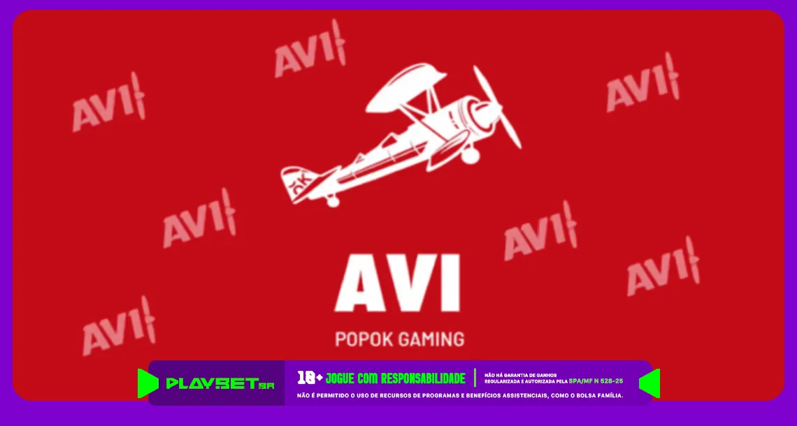 Imagem ilustrativa do jogo de crash game "AVI", desenvolvido pela PopOK Gaming