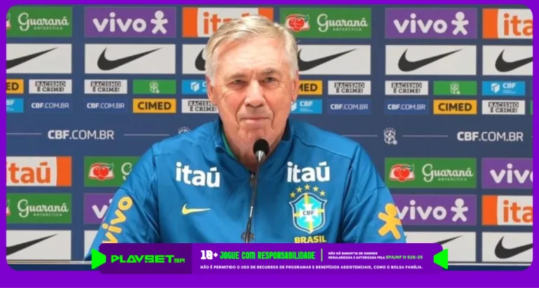 Imagem de Carlo Ancelotti, técnico da seleção brasileira Imagem: Reprodução/CBF