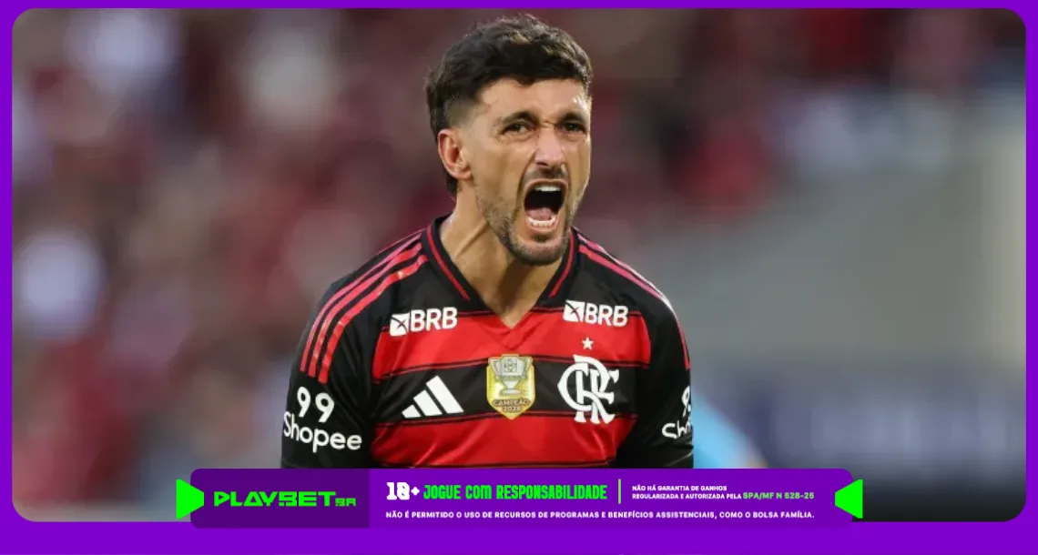 Imagem de Arrascaeta do Flamengo - foto Lucas Figueiredo/Getty Images