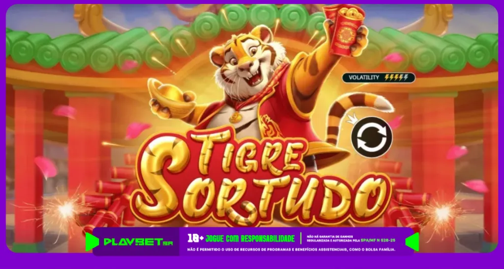 Imagem ilustrativa do jogo Tigre Sortudo, disponível na Play.Bet.br