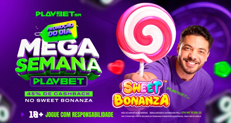 Imagem ilustrativa da promoção Semana do Consumidor da Play.Bet.br, envolvendo o jogo Sweet Bonanza