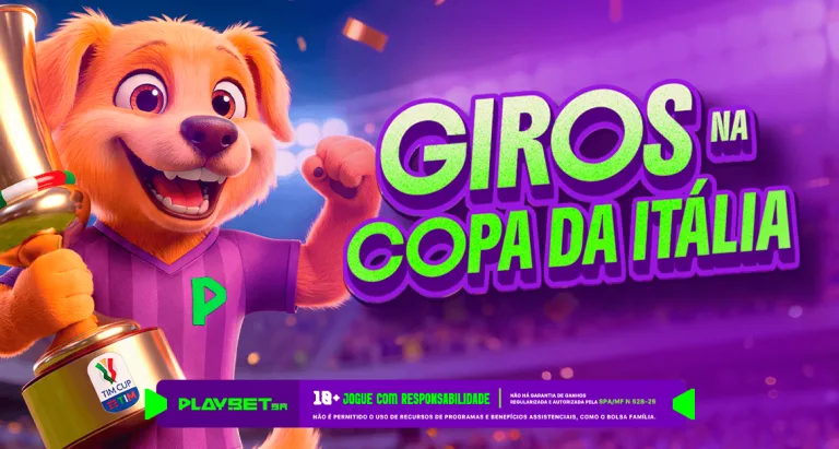 Imagem ilustrativa da promoção da Play envolvendo a Copa da Itália