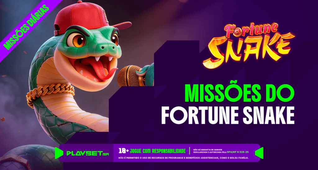 Imagem ilustrativa das Missões Play, envolvendo o jogo Fortune Snake