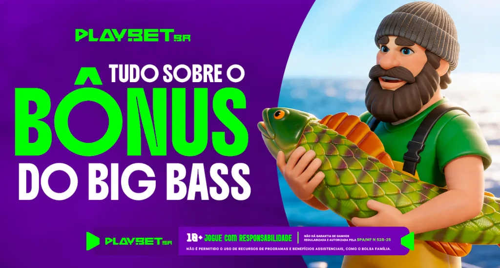 Imagem ilustrativa sobre o bônus do slot Big Bass, disponível na Play.Bet.br.
