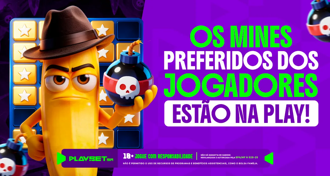 Imagem ilustrativa sobre os mines disponíveis na Play.Bet.br.