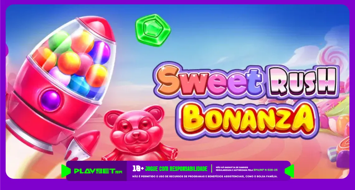 Imagem ilustrativa do Sweet Rush Bonanza, slot da Pragmatic Play, disponível na Play.Bet.Br.