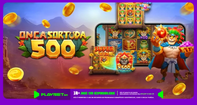 Imagem ilustrativa do slot Onça sortuda 500, da TaDa Gaming, disponível na Play.Bet.Br.