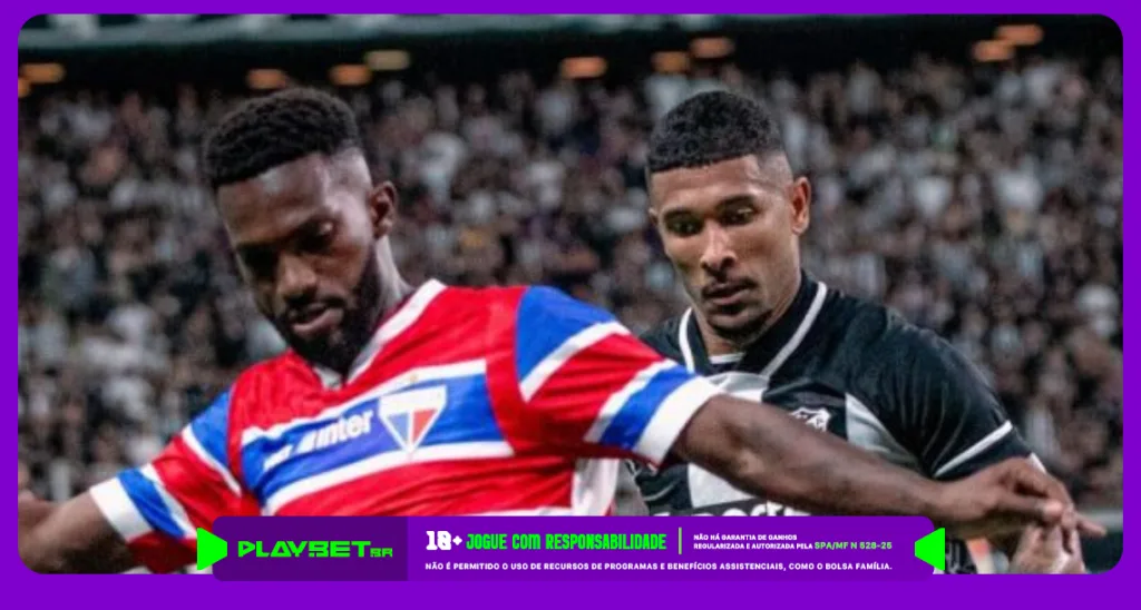 Imagem ilustrativa dos jogadores do Fortaleza e do Ceará. Foto: Reprodução/Mateus Lotif/Fortaleza.