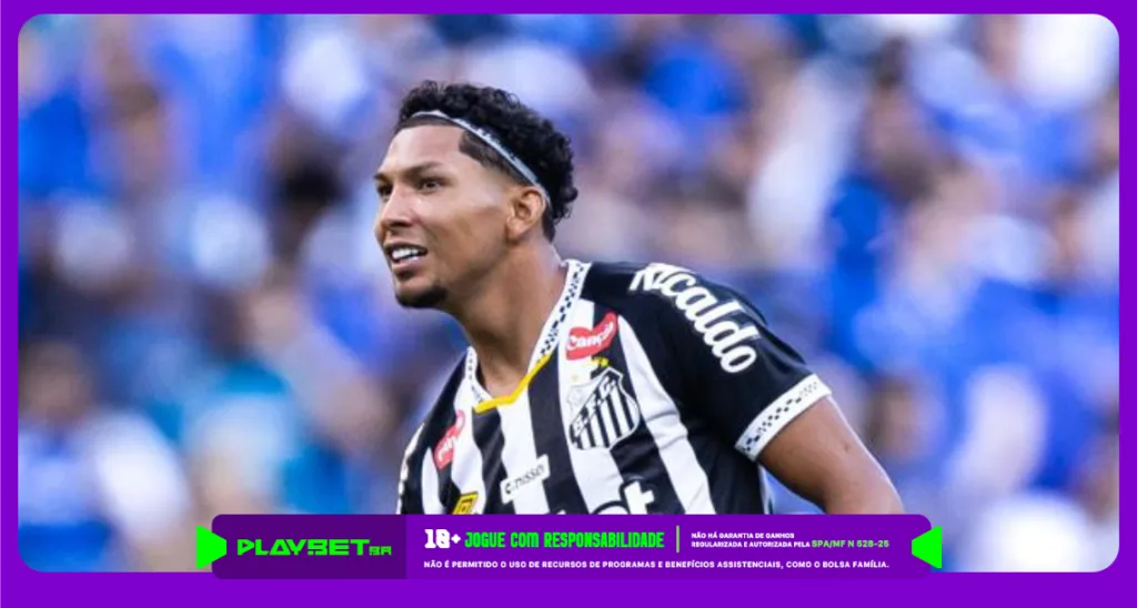 Imagem ilustrativa do jogador do Santos. Foto: Reprodução/Santos.