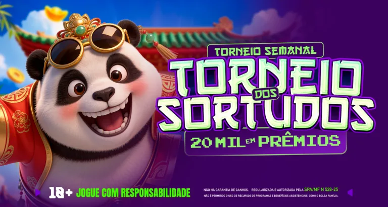 Imagem ilustrativa do novo Torneio Semanal da Play, o "Torneio Família Sortudos"
